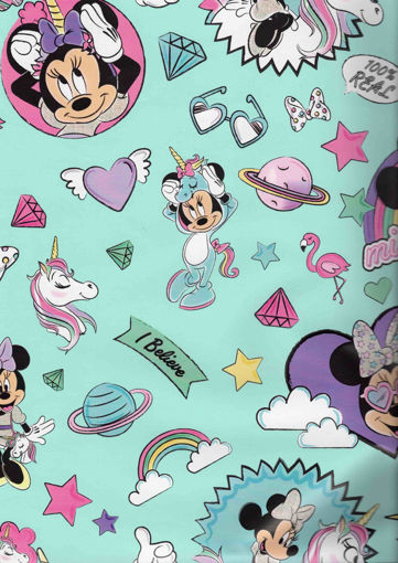 Picture of WRAPPING PAPER MINNIE BLUE DISNEY